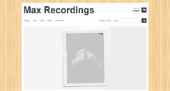 Desktop Screenshot of maxrecordings.com
