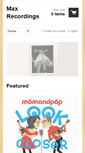 Mobile Screenshot of maxrecordings.com