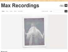 Tablet Screenshot of maxrecordings.com